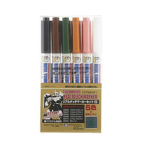 Mr. Hobby: Gundam Marker - Real Touch Marker Set #2 (6 Markers) - for just $19.95! 