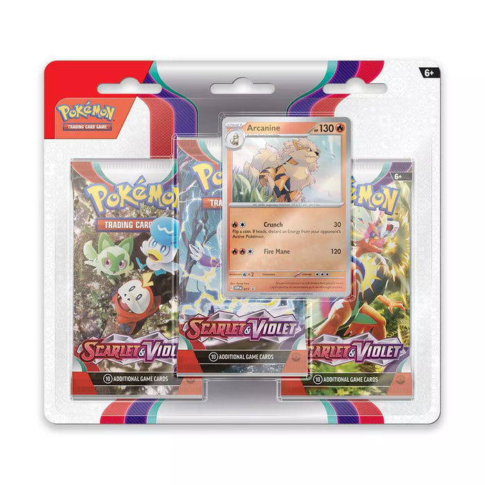 Pokemon: Scarlet & Violet - 3-Booster Blister Pack - Arcanine - for just $15! 