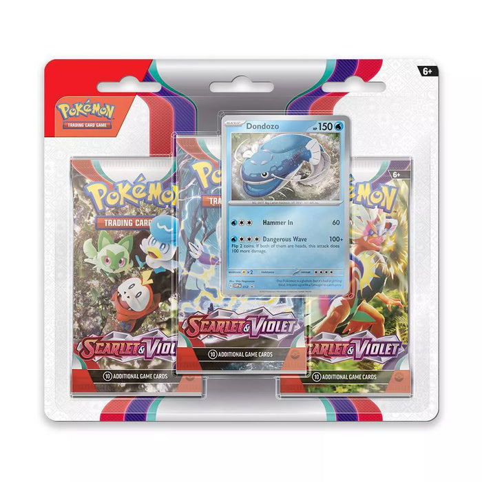 Pokemon: Scarlet & Violet - 3-Booster Blister Pack - Dondozo - for just $15! 