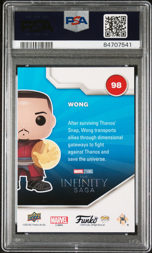 2023 UPPER DECK FUNKO POP MARVEL  WONG CONVENTION #98  PSA 10 - for just $59! 