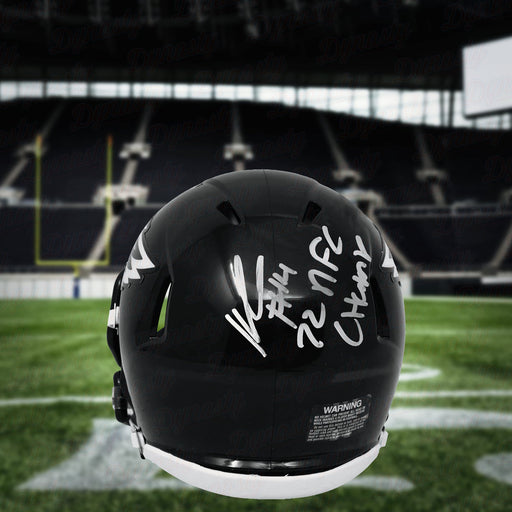 Kenneth Gainwell Philadelphia Eagles Autographed Black Speed Mini-Helmet with 22 NFC Champs Inscription - Premium Autographed Mini-Helmets - Just $119.99! Shop now at Retro Gaming of Denver