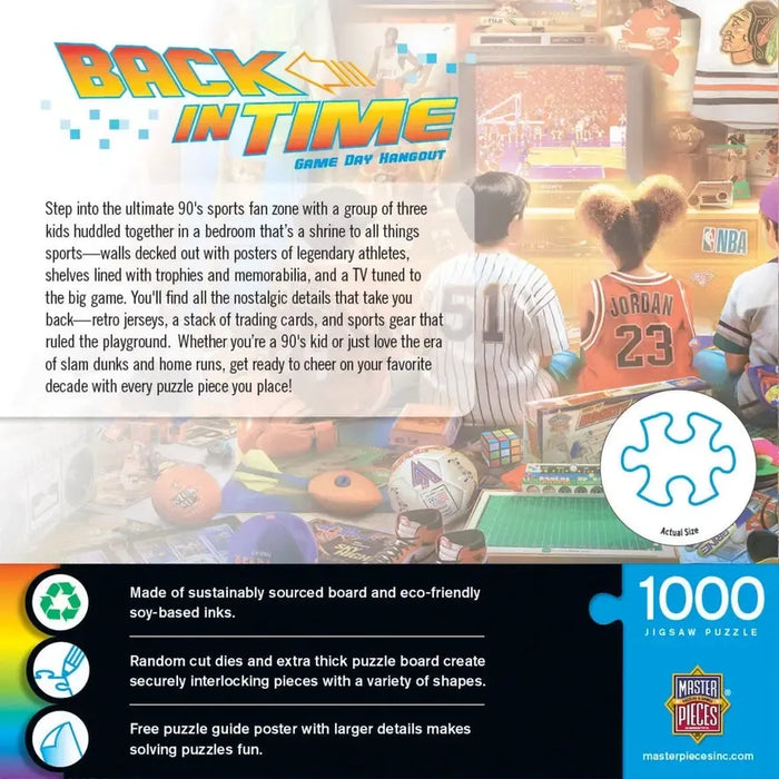 Game Day Hangout Back in Time 1000 Piece Jigsaw Puzzle MasterPieces - for just $17.99! 