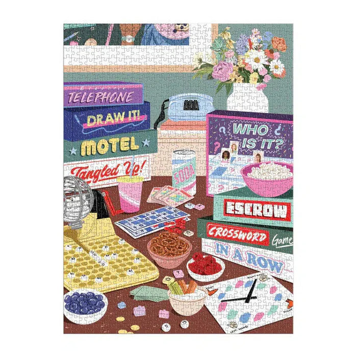 Game Night 1000 Piece Jigsaw Puzzle Galison - for just $19.99! 
