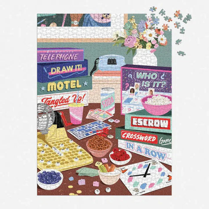Game Night 1000 Piece Jigsaw Puzzle Galison - for just $19.99! 