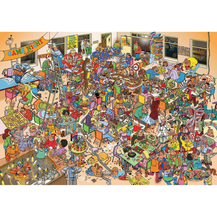 Game Night 1000 Piece Premium Jigsaw Puzzle Art & Fable - for just $34.99! 