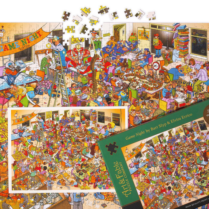Game Night 1000 Piece Premium Jigsaw Puzzle Art & Fable - for just $34.99! 