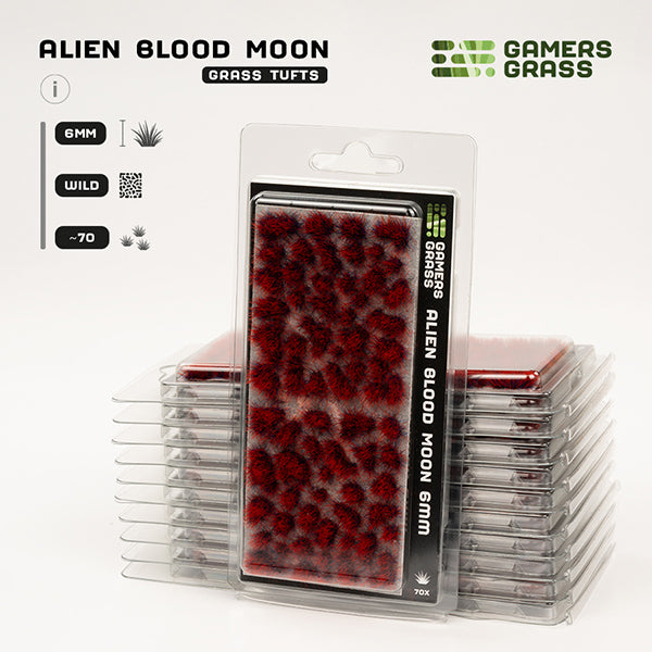 Gamers Grass Tufts: Alien Tufts- Blood Moon 6mm- Wild - for just $7.99! 
