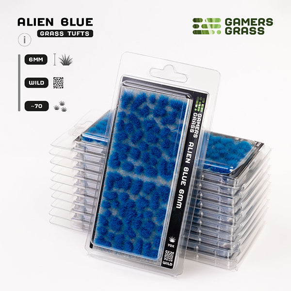 Gamers Grass Tufts: Alien Tufts- Blue 6mm- Wild - for just $5.95! 