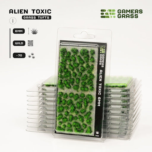 Gamers Grass Tufts: Alien Tufts- Toxic 6mm- Wild - for just $7.99! 