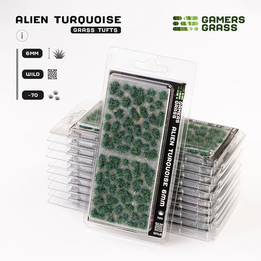Gamers Grass Tufts: Alien Tufts - Alien Turquoise - 6mm - Wild - for just $7.99! 