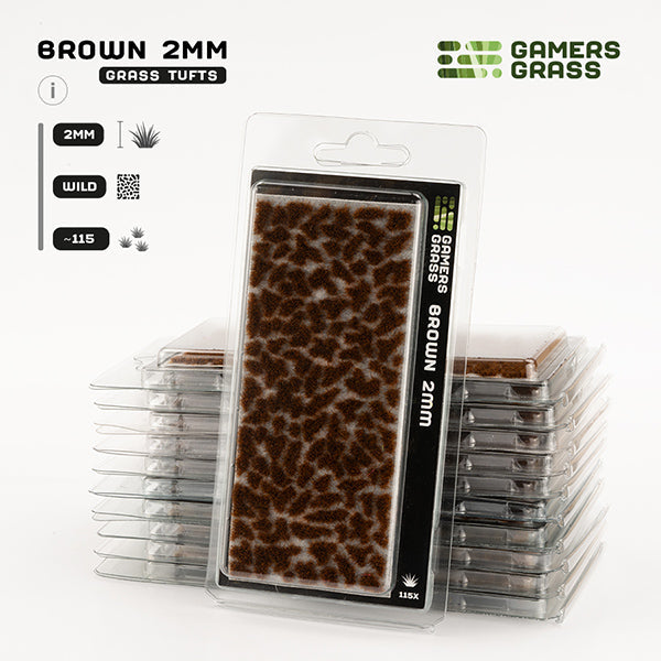 Gamers Grass Tufts: Brown 2mm- Wild - for just $5.95! 