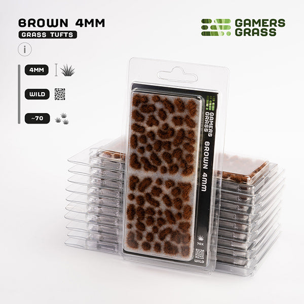Gamers Grass Tufts: Brown 4mm- Wild - for just $5.95! 