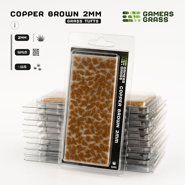 Gamers Grass Tufts: Copper Brown 2mm- Wild - for just $5.95! 