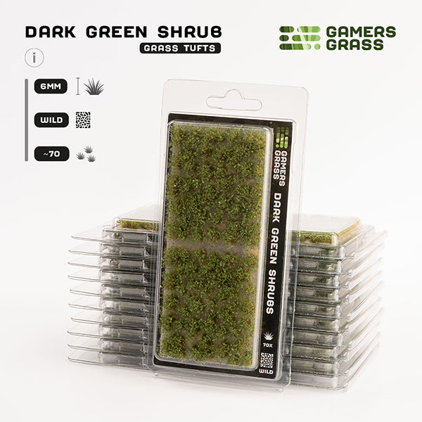 Gamers Grass Tufts: Dark Green Shrubs- Wild - for just $7.55! 