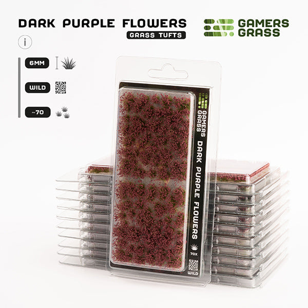 Gamers Grass Tufts: Dark Purple Flowers- Wild - for just $8.99! 