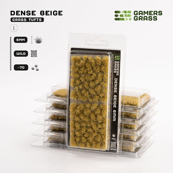 Gamers Grass Tufts: Dense Beige - 6mm - Wild - for just $9.99! 