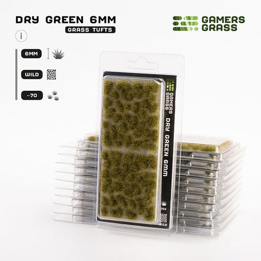 Gamers Grass Tufts: Dry Green 6mm- Wild - for just $5.95! 