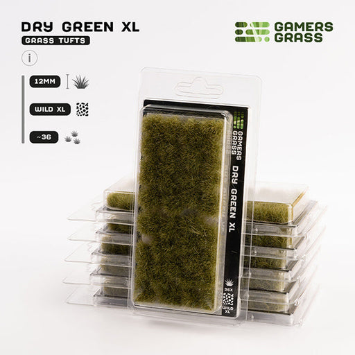 Gamers Grass Tufts: Dry Green XL 12mm- Wild XL - for just $7.55! 