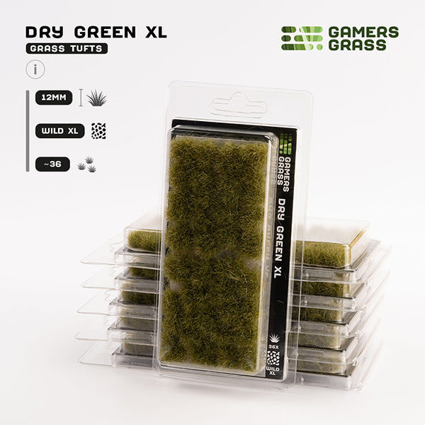 Gamers Grass Tufts: Dry Green XL 12mm- Wild XL - for just $7.55! 