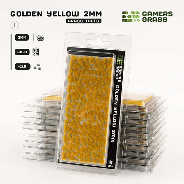 Gamers Grass Tufts: Golden Yellow 2mm- Wild - for just $5.95! 
