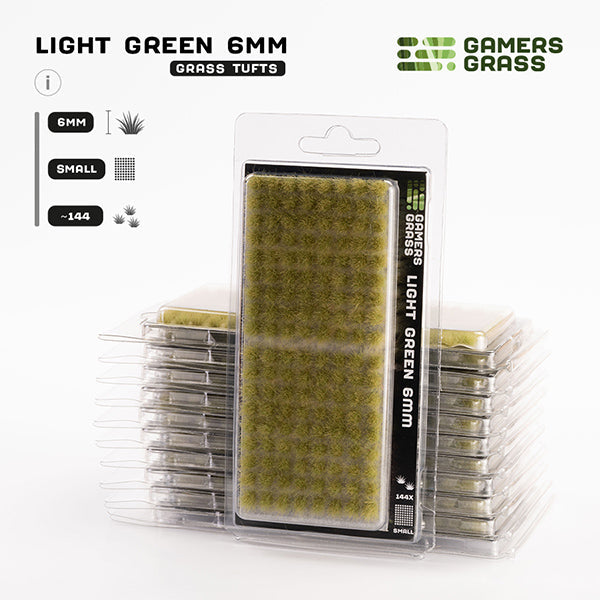 Gamers Grass Tufts: Light Green 6mm- Small - for just $5.95! 