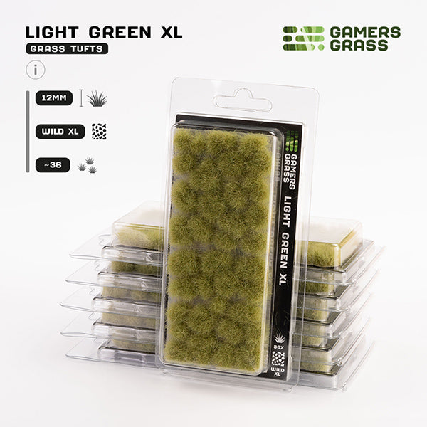 Gamers Grass Tufts: Light Green XL - 12mm - Wild XL - for just $9.99! 