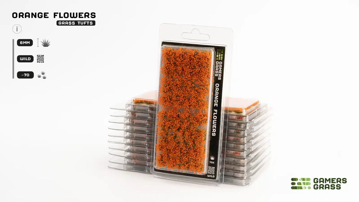 Gamers Grass Tufts: Orange Flowers- Wild - for just $9.99! 