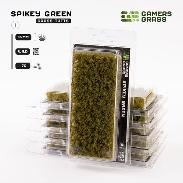 Gamers Grass Tufts: Spikey Green - 12mm - Wild - for just $11.99! 