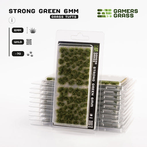 Gamers Grass Tufts: Strong Green 6mm - Wild - for just $5.95! 