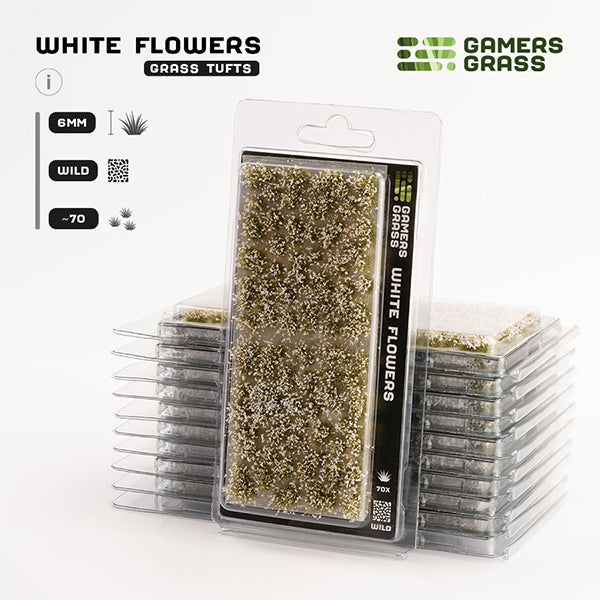 Gamers Grass Tufts: White Flowers- Wild - for just $9.99! 