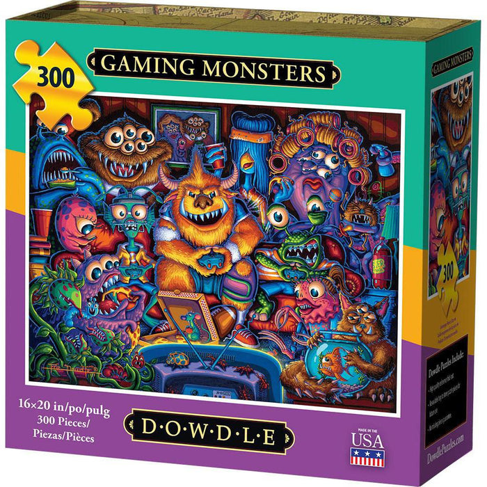Gaming Monsters 300 Piece Jigsaw Puzzle Dowdle - for just $19.99! 