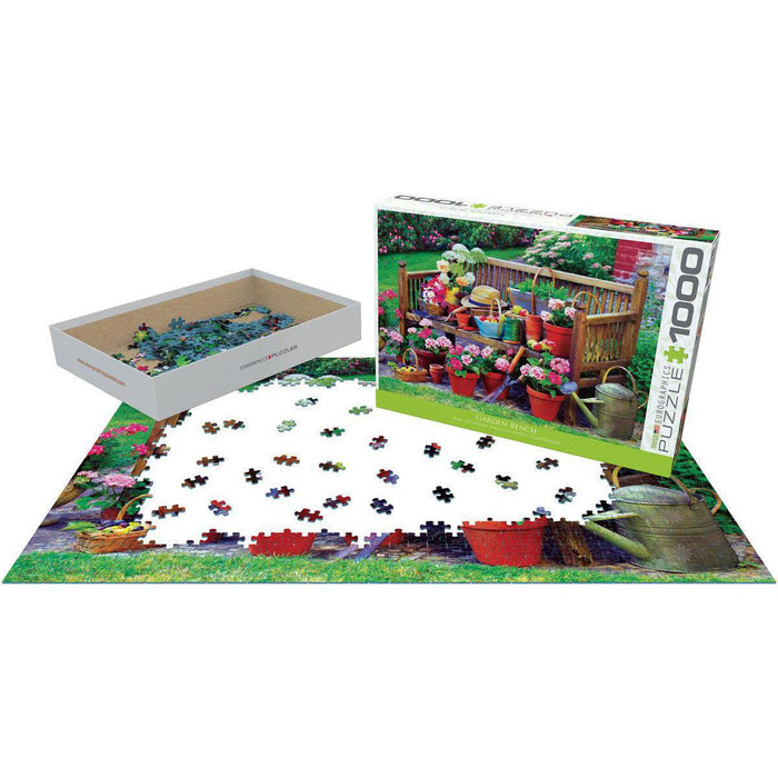 Garden Bench 1000 Piece Jigsaw Puzzle Eurographics - for just $19.99! 