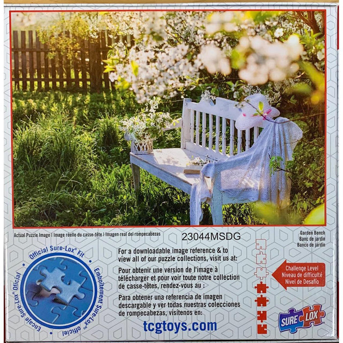 Garden Bench Garden Getaways 500 Piece Jigsaw Puzzle Sure Lox - for just $14.99! 