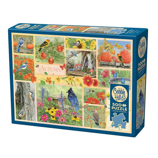 Garden Birds in Autumn 500 Piece Jigsaw Puzzle Cobble Hill - for just $17.99! 