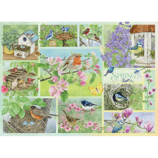 Garden Birds in Spring 500 Piece Jigsaw Puzzle Cobble Hill - for just $17.99! 