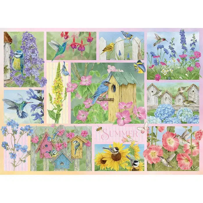 Garden Birds in Summer 500 Piece Jigsaw Puzzle Cobble Hill - for just $17.99! 