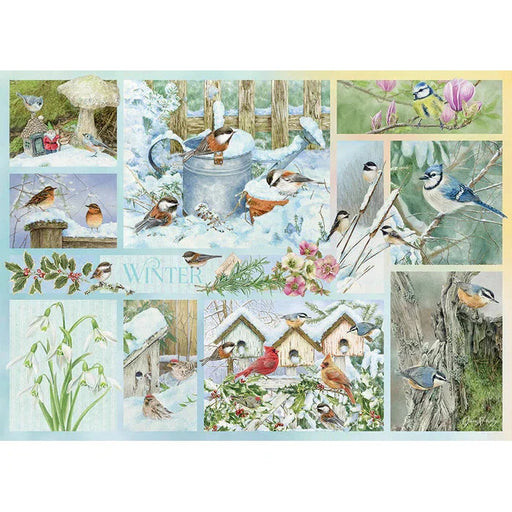 Garden Birds in Winter 500 Piece Jigsaw Puzzle Cobble Hill - for just $17.99! 