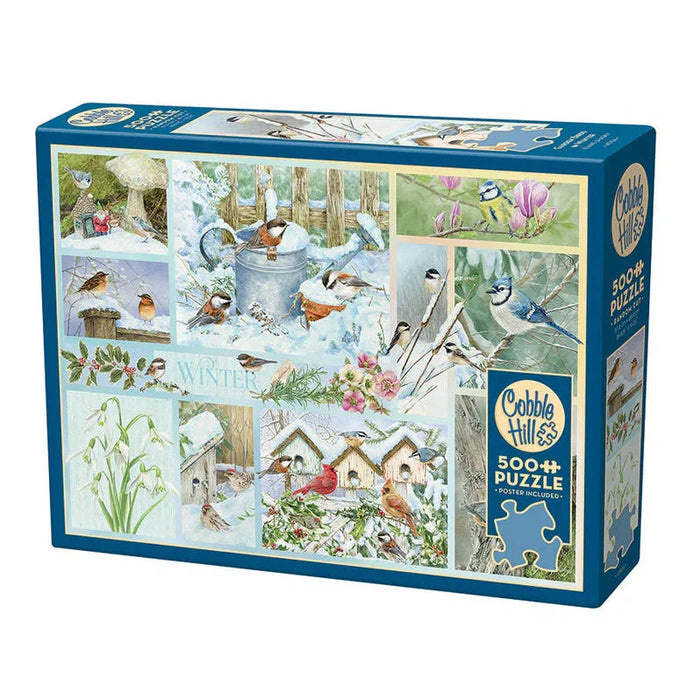Garden Birds in Winter 500 Piece Jigsaw Puzzle Cobble Hill - for just $17.99! 