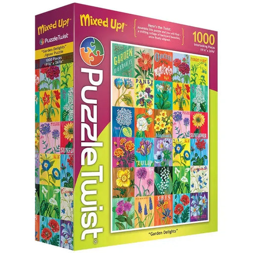 Garden Delights "Mixed Up" 1000 Piece Jigsaw Puzzle PuzzleTwist - for just $25.99! 