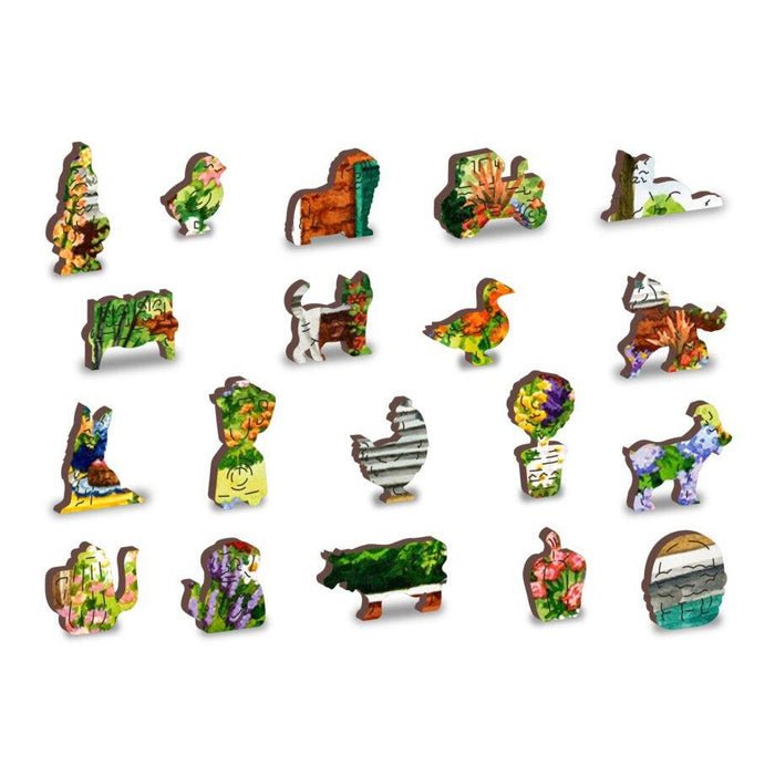 Garden Five O’clock 505 Piece Wood Jigsaw Puzzle Wooden City - for just $27.99! 