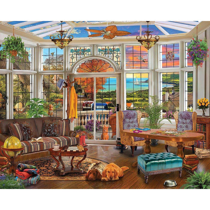 Garden Room 1000 Piece Jigsaw Puzzle White Mountain - for just $19.99! 
