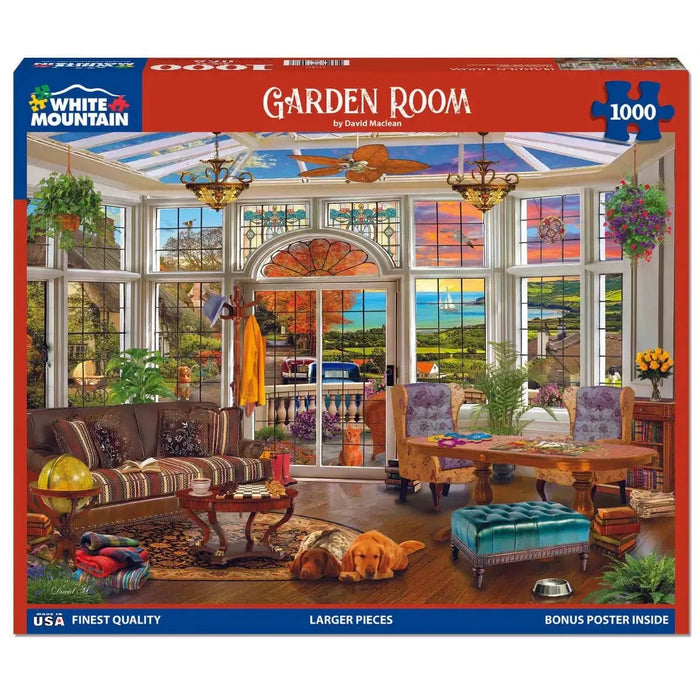 Garden Room 1000 Piece Jigsaw Puzzle White Mountain - for just $19.99! 