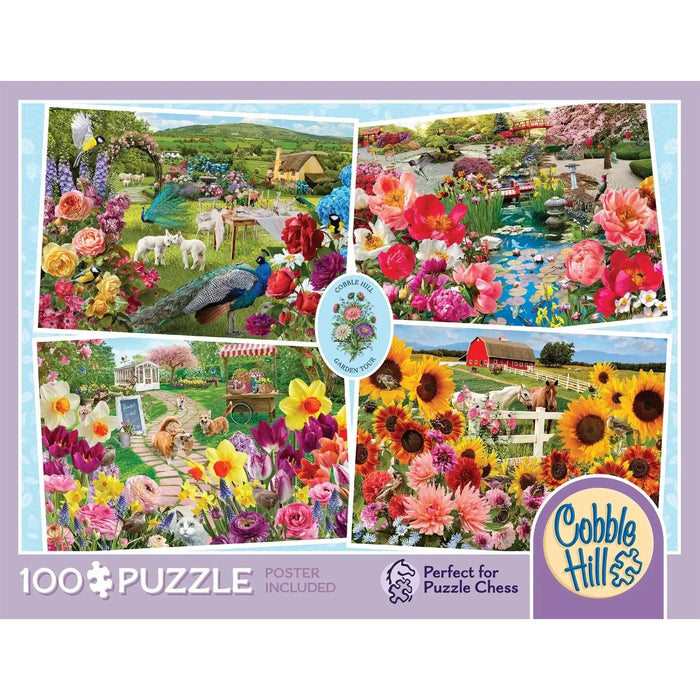 Garden Tour 100 Large Piece Jigsaw Puzzle Cobble Hill - for just $14.99! 