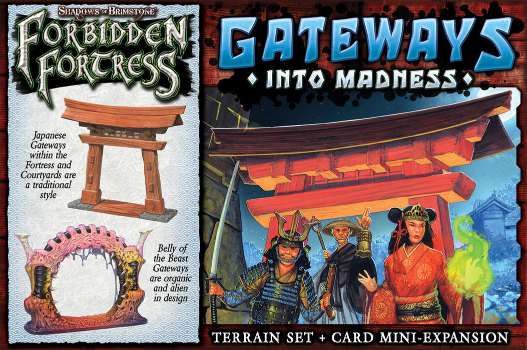 Shadows of Brimstone: Forbidden Fortress - Gateways Into Madness (Terrain and Card Expansion) - for just $24.95! 