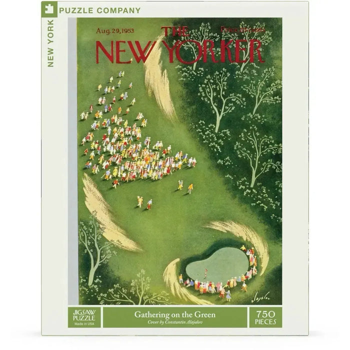 Gathering on the Green The New Yorker 750 Piece Jigsaw Puzzle NYPC - for just $27.99! 