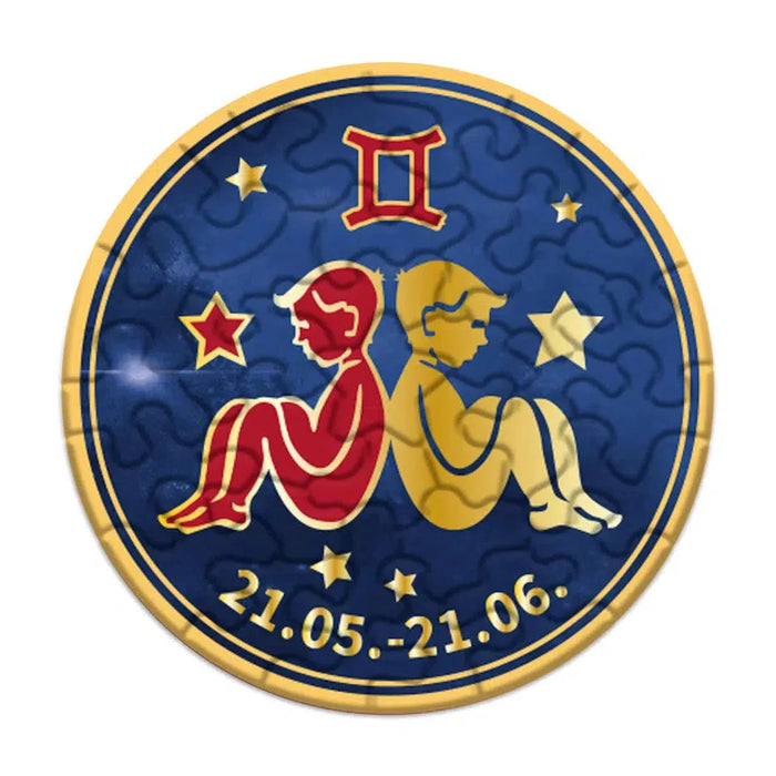 Gemini Zodiac 33 Piece Mini Matchbox Jigsaw Puzzle Curiosi - for just $5.99! 