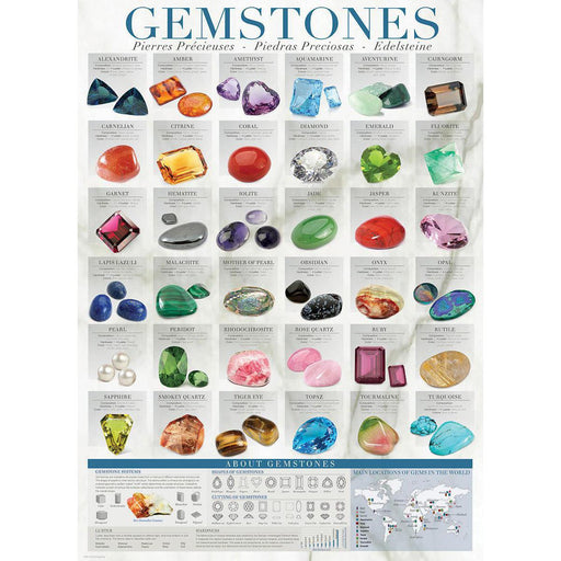 Gemstones 1000 Piece Jigsaw Puzzle Eurographics - for just $19.99! 