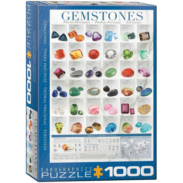 Gemstones 1000 Piece Jigsaw Puzzle Eurographics - for just $19.99! 