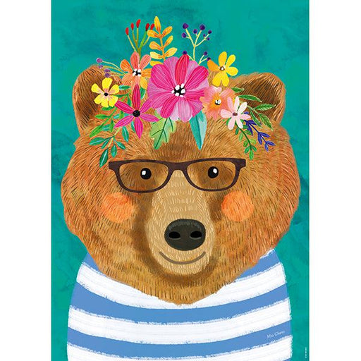 Gentle Bruin Floral Friends 1000 Piece Jigsaw Puzzle Heye - for just $29.99! 