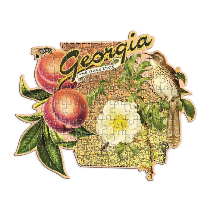 Georgia 100 Piece Mini Shaped Jigsaw Puzzle Galison - for just $7.99! 